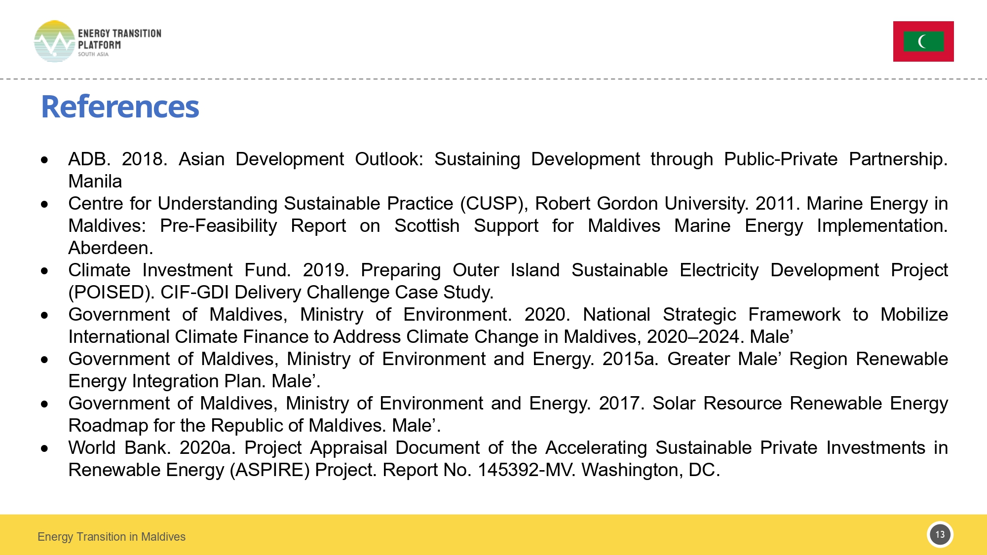 Maldives Policy Brief