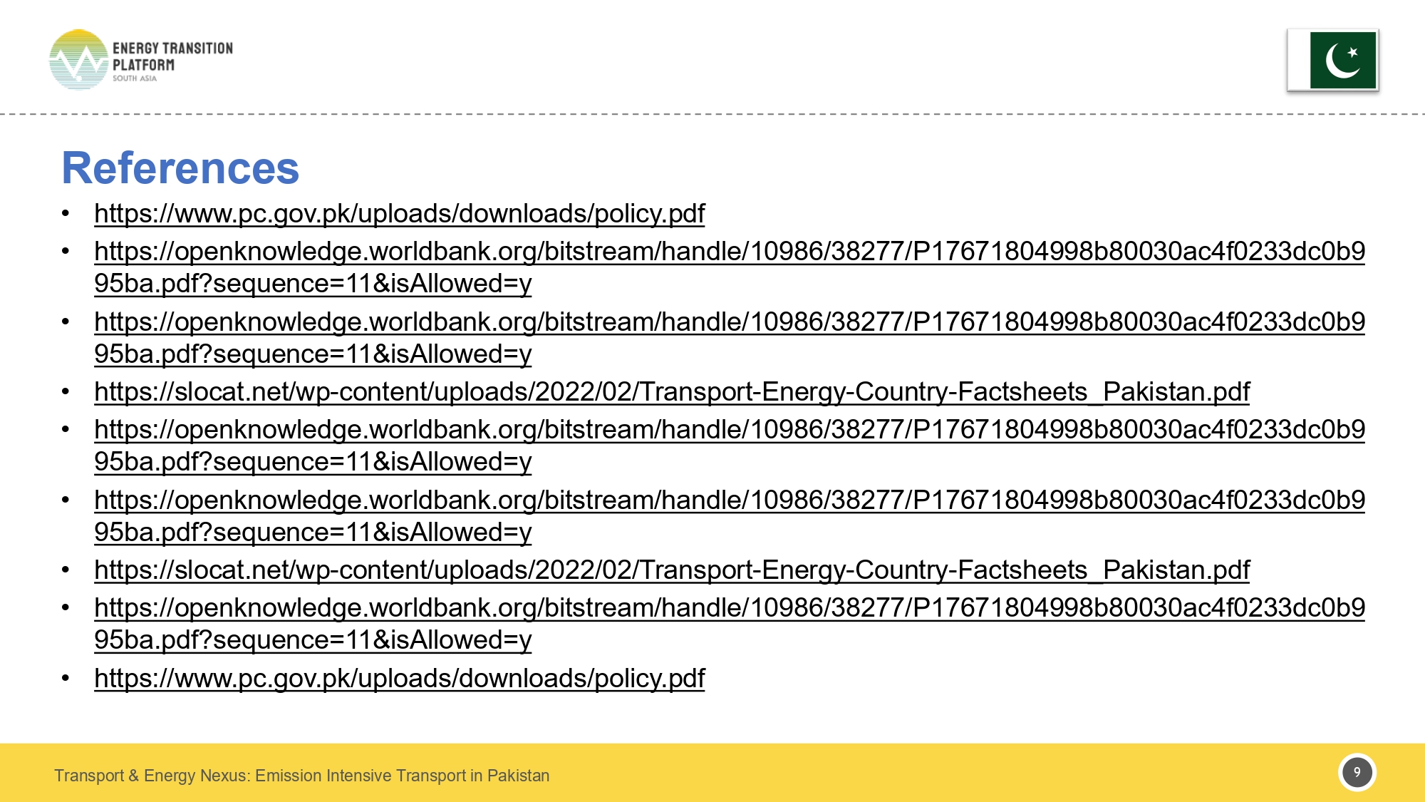 Pakistan Policy Brief