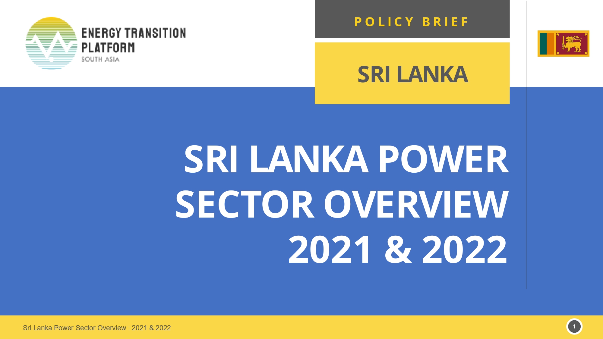 Sri-Lanka Policy Brief